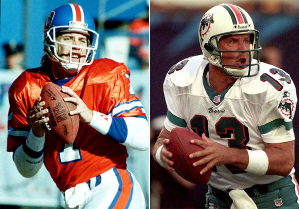 John Elway and Dan Marino (LA Times)