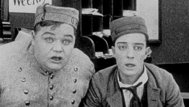 Fatty Arbuckle and Buster Keaton